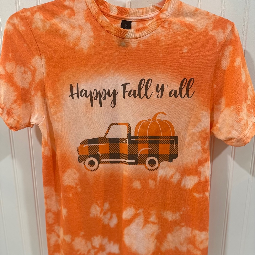 Happy fall y’all tye dye shirt